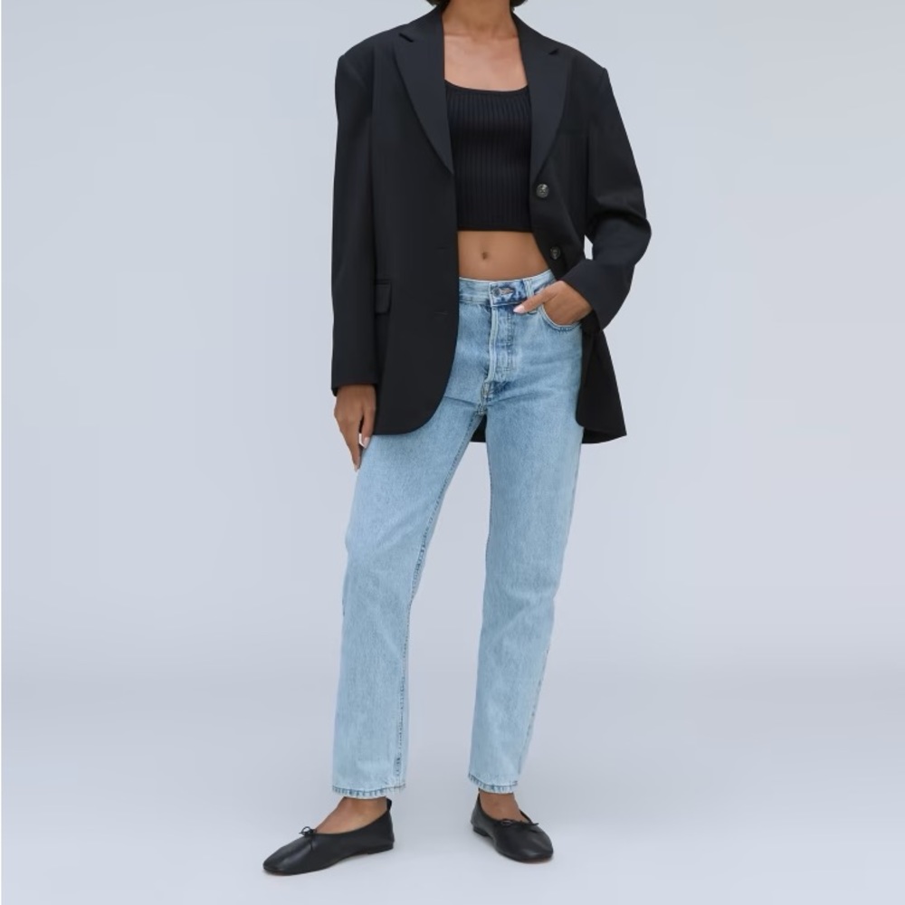 Everlane The Relaxed Straight Fit Jeans (Rigid slouch Jean)